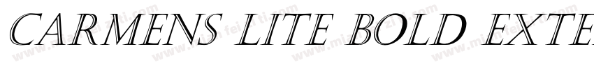 Carmens Lite Bold Extended字体转换